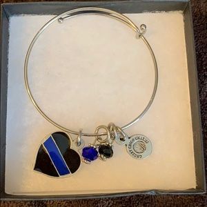 Chubby Chico Charms Thin Blue Line Bracelet